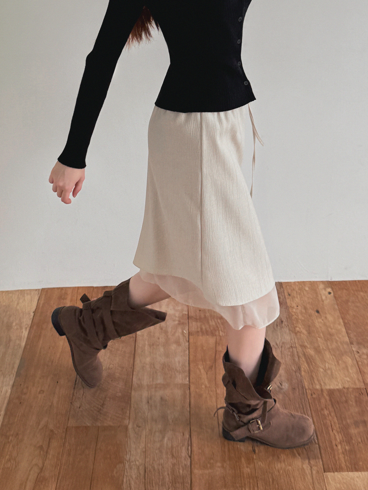 Astel Layered Midi Skirt