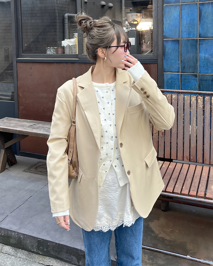 オーバーサイズブレザージャケット