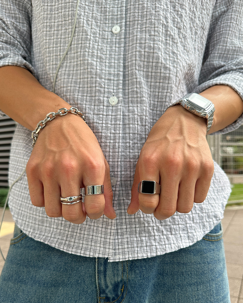 【秋服コーデ】２連クローバーチェーンブレスレット ブレスレット デザインチェーン 2連 K10 ゴールド/ピンク