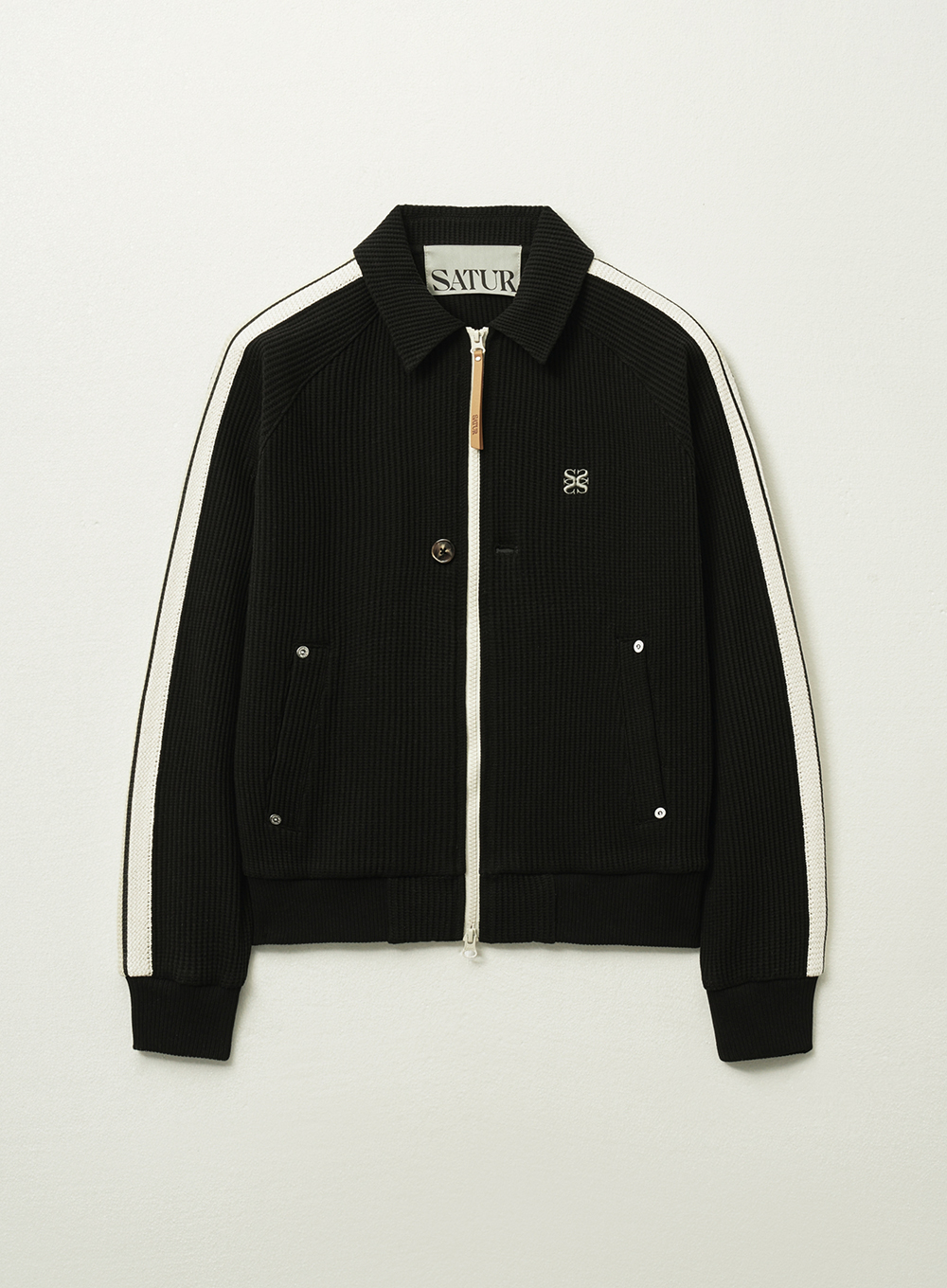W) Lawton Velour Collar Jacket - Black | ファッション通販