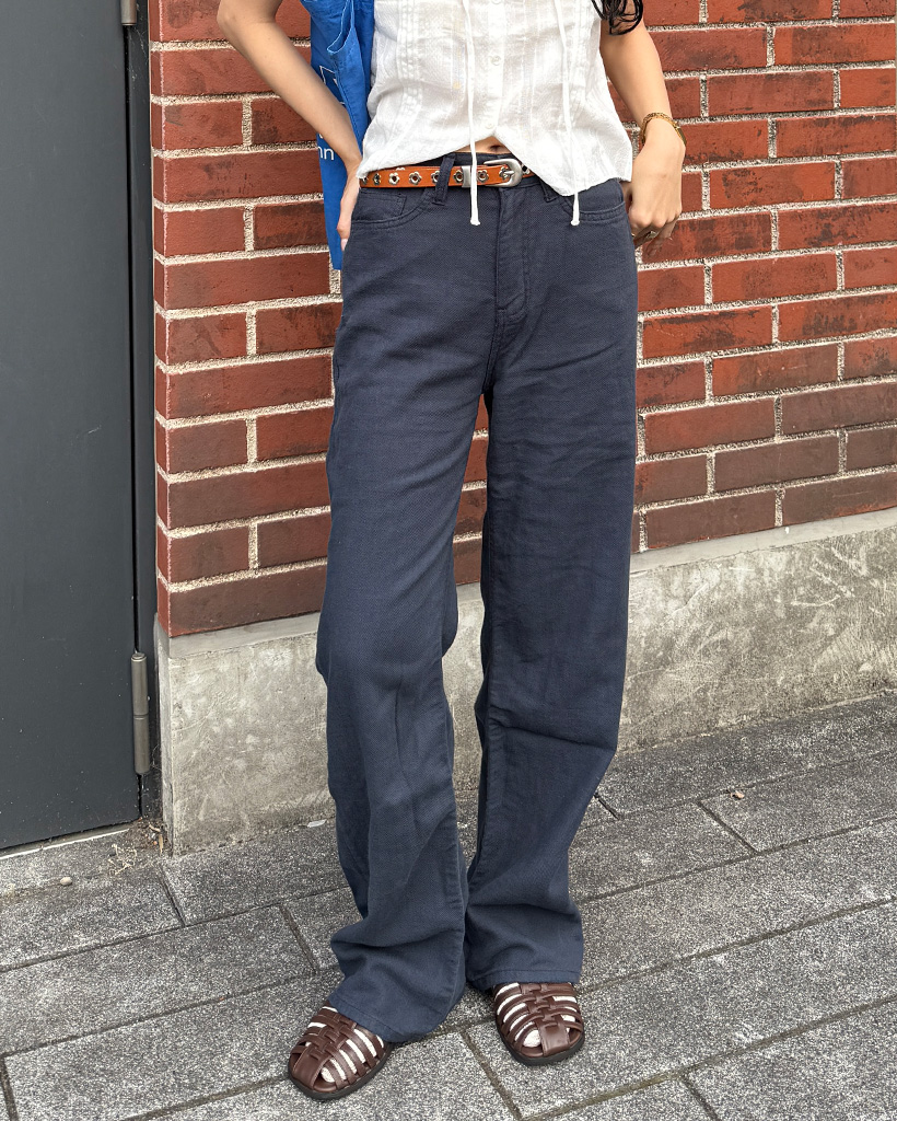 ベーシックリネンパンツ