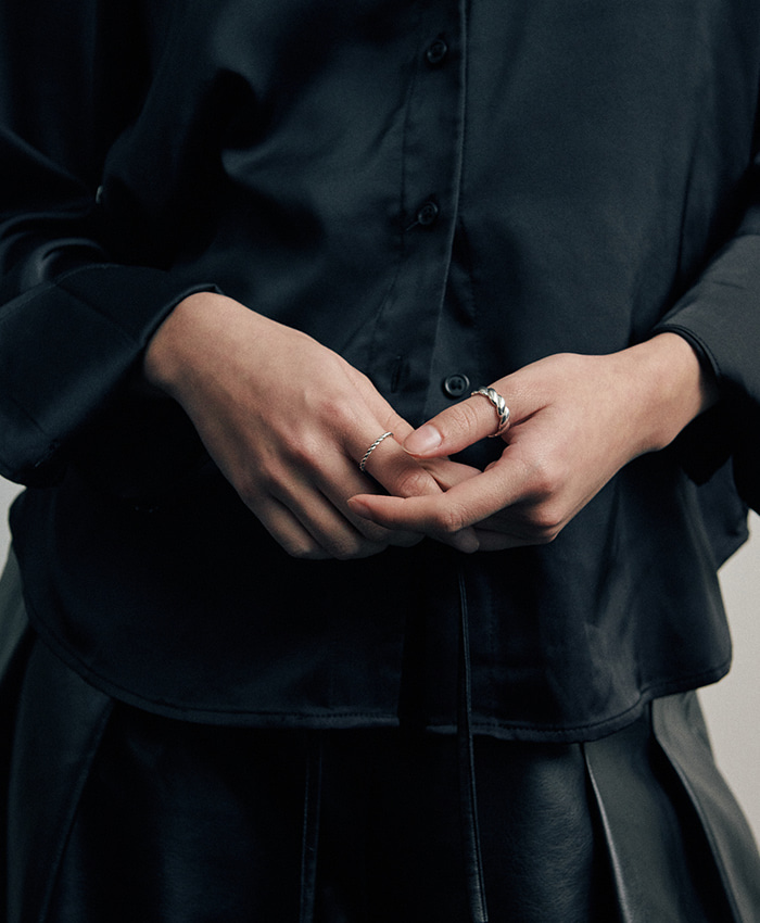 [925 silver] Cinq.silver.217 / grand bout ring