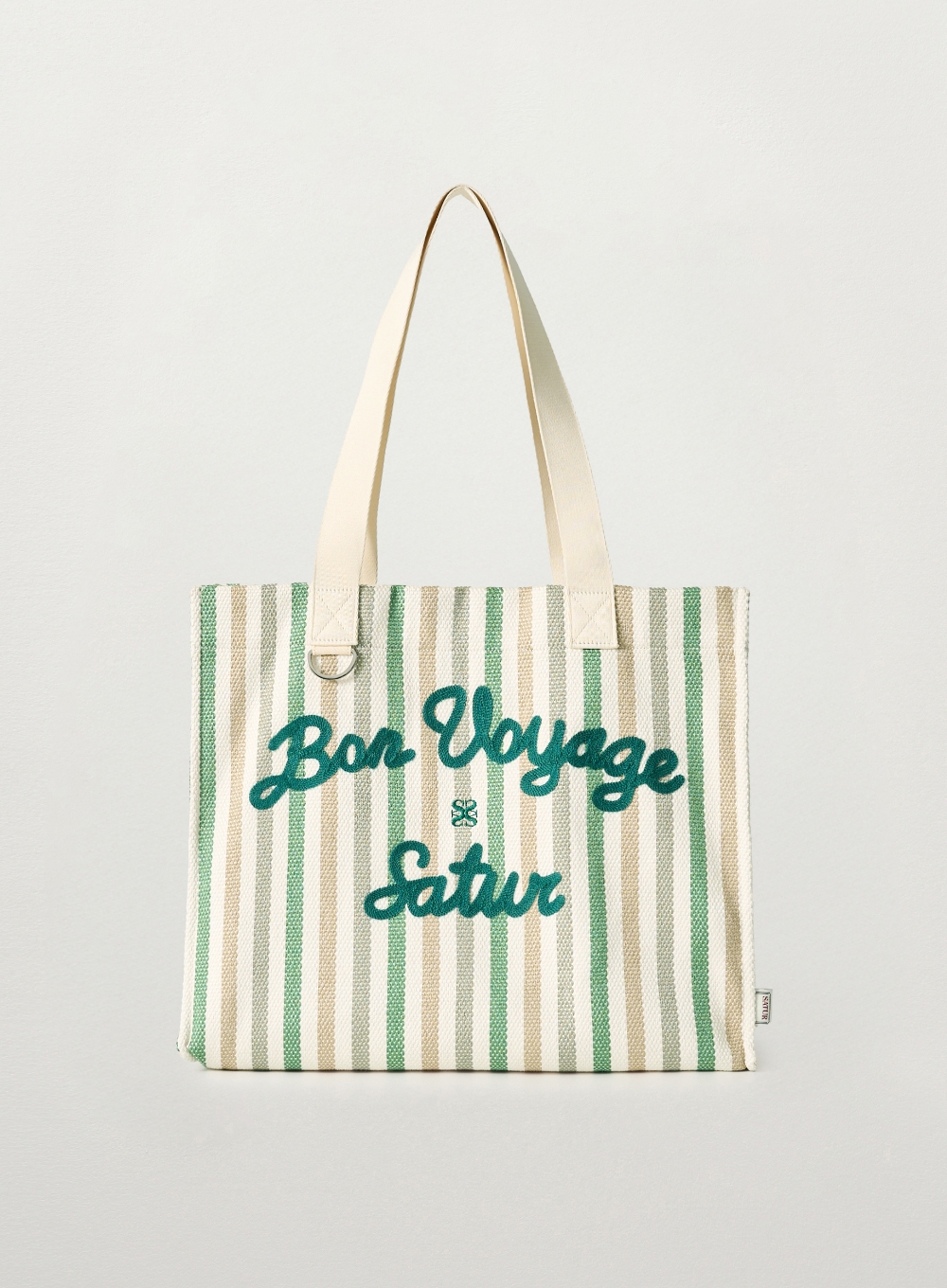 Bon Voyage Over Size Beach Bag - Green | ファッション通販