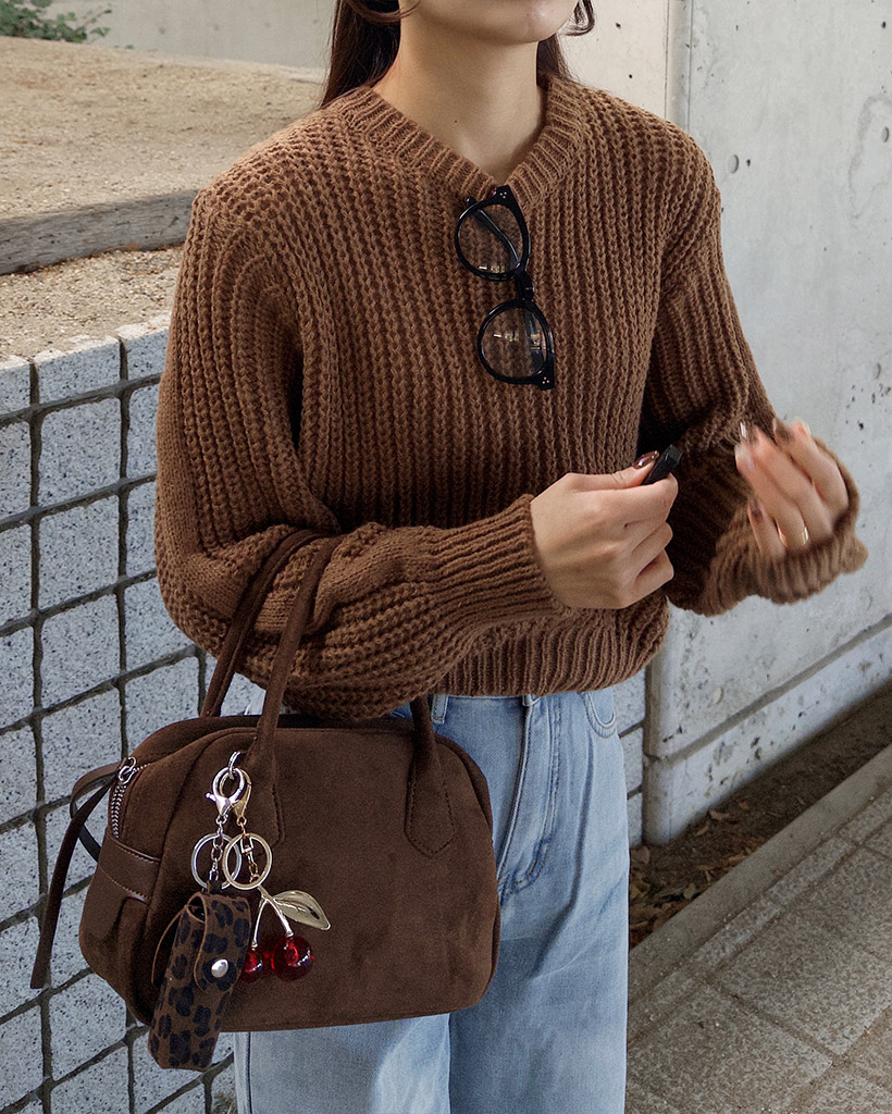 バルーンクロップニット