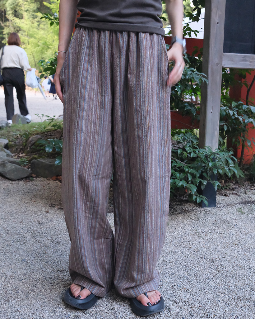 ステッチラインバンディングパンツ