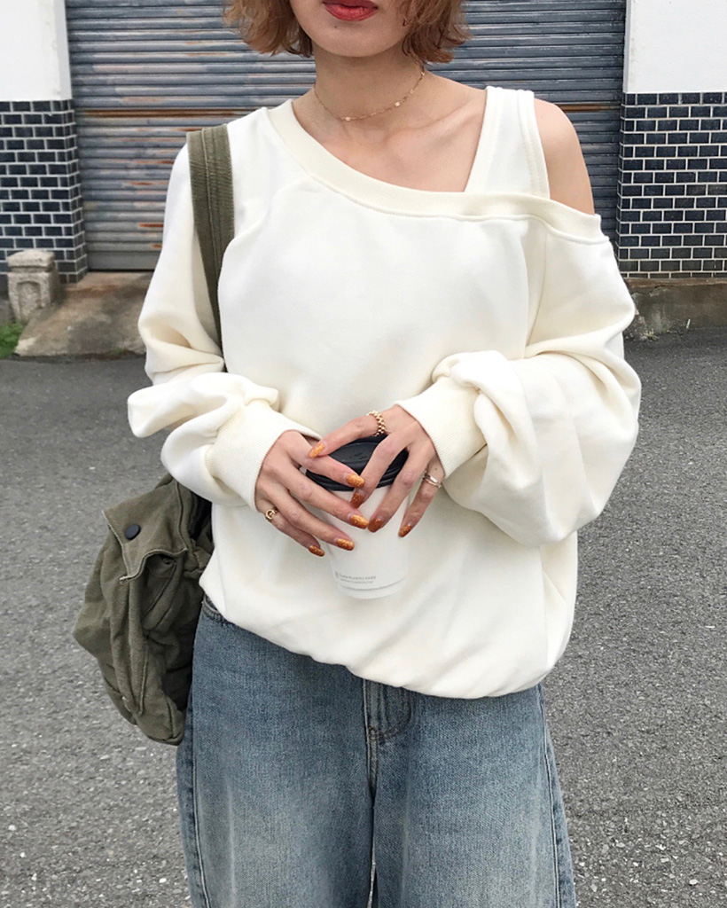 ワンショルダースウェット