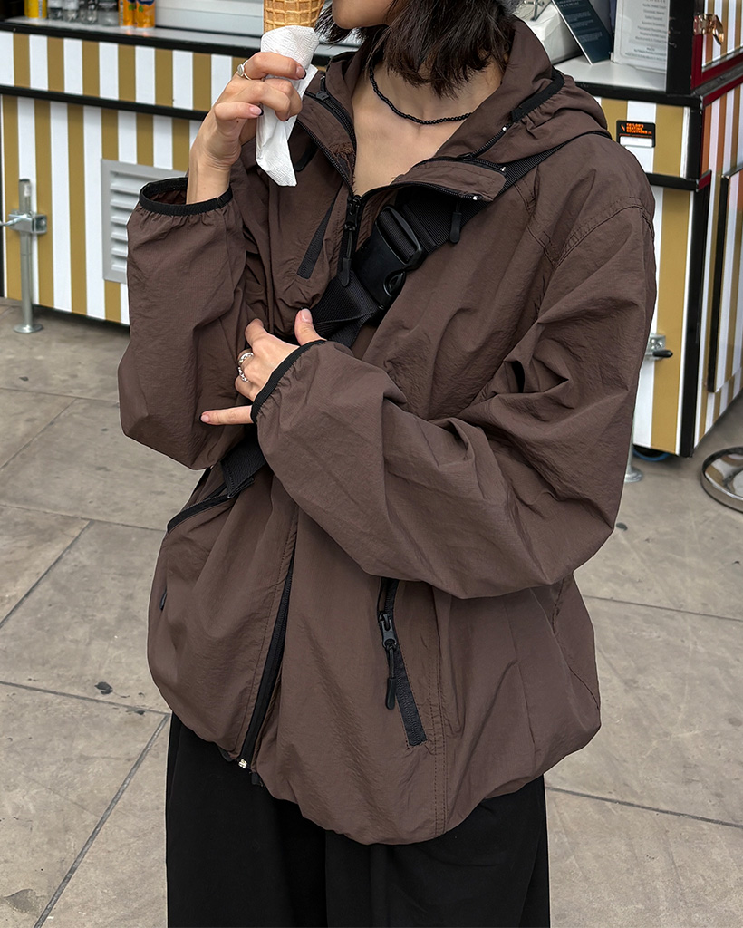 エアフーディーウィンドブレーカー | ファッション通販サイト NUGU