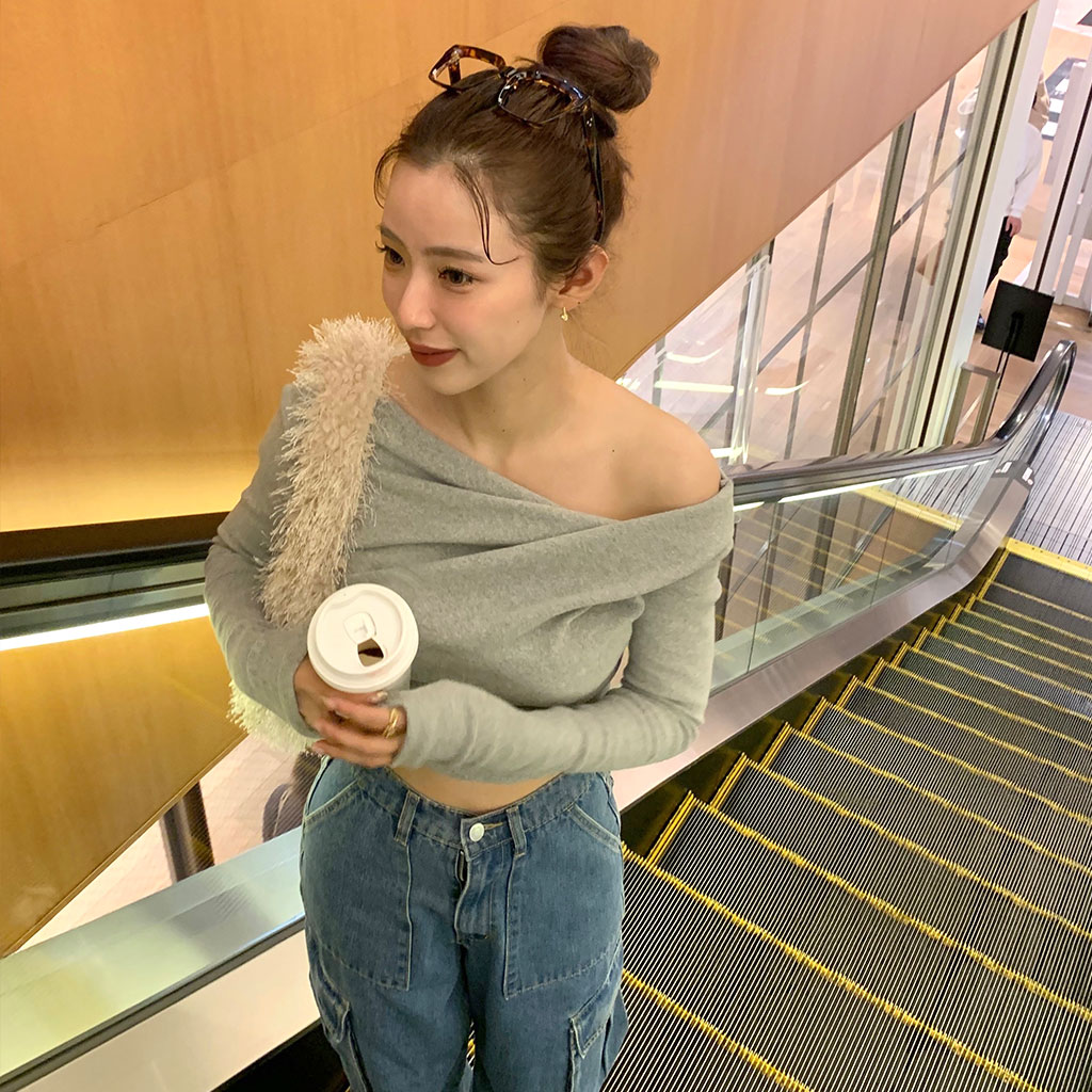 nugu CANIE 2wayチェックフリンジウールケープニット NUGU CANIE 2wayチェックフリンジウールケープニット