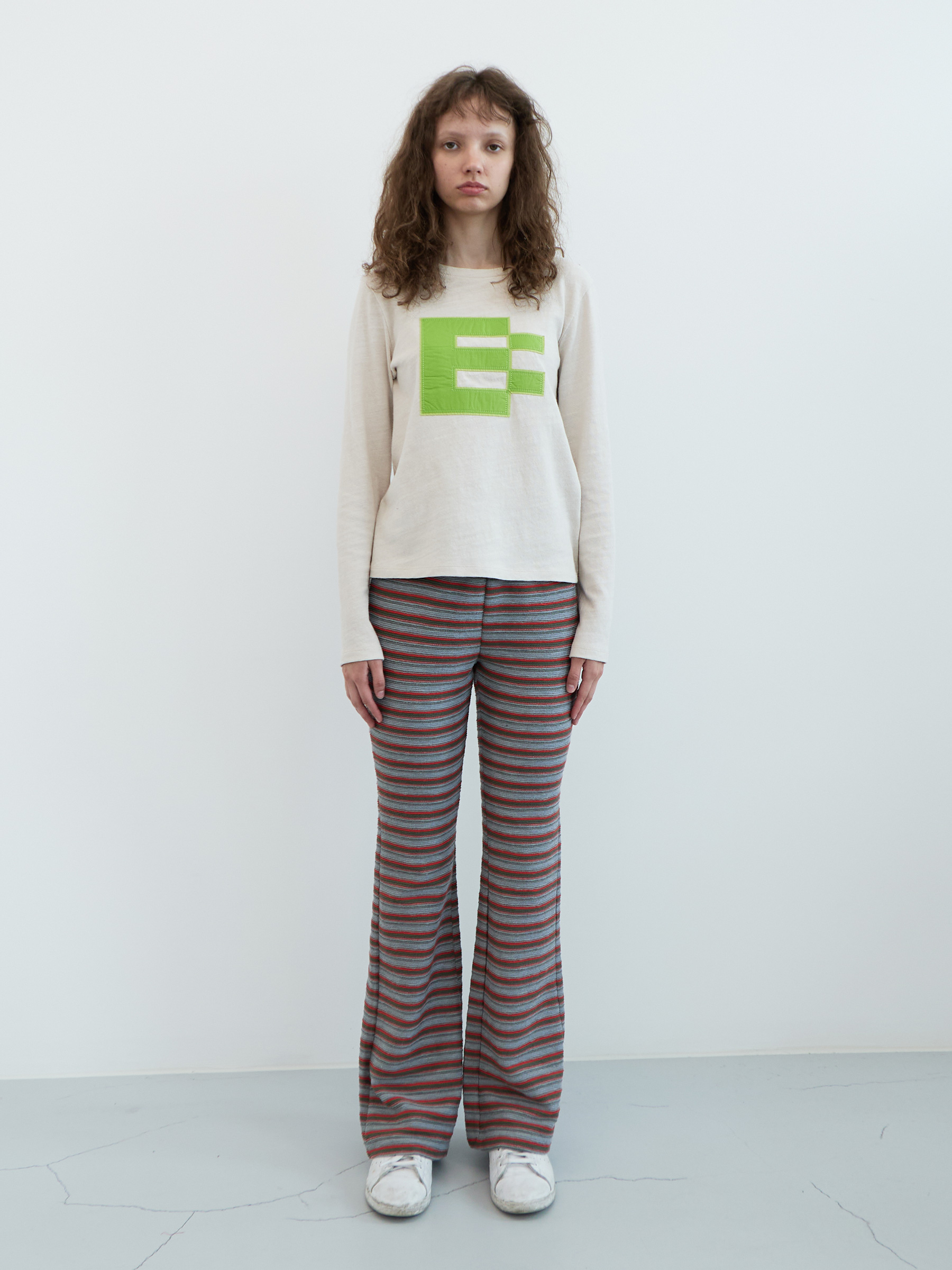 Clumpy Slim Banding Bootcut Pants (Grey)