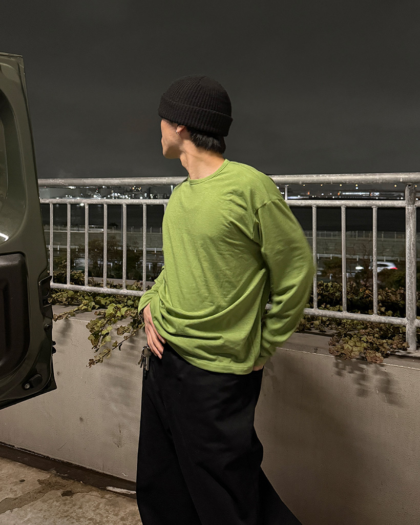 (ユニセックス)レイヤードロングTシャツ