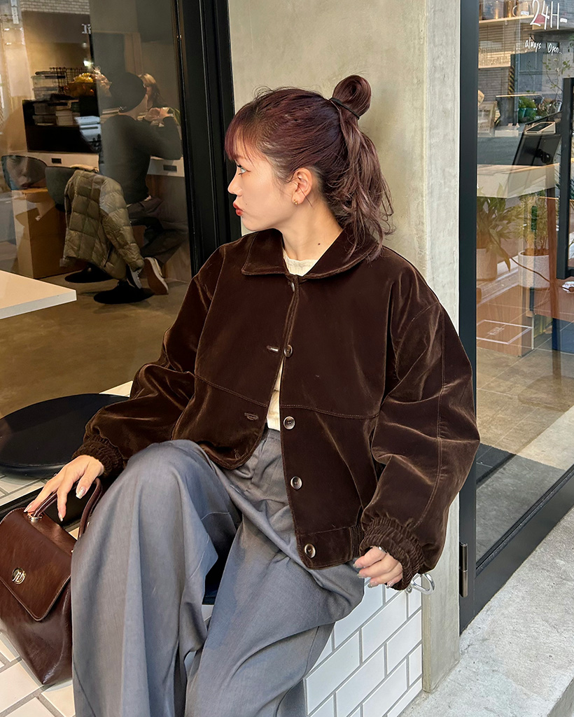 スエードオーバーフィットジャケット