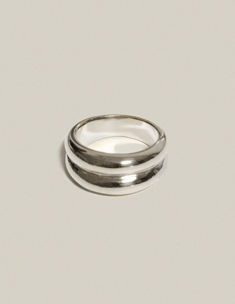 Double Bold Ring Silver | ファッション通販サイト NUGU