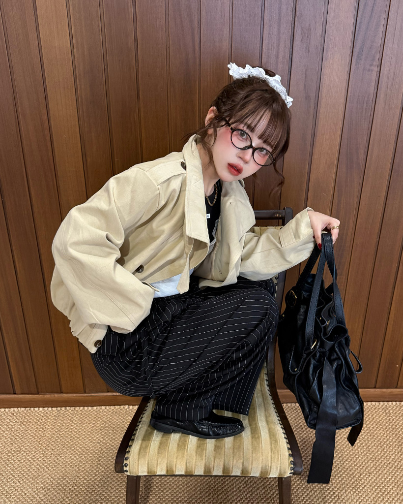 ハイネックハーフコート