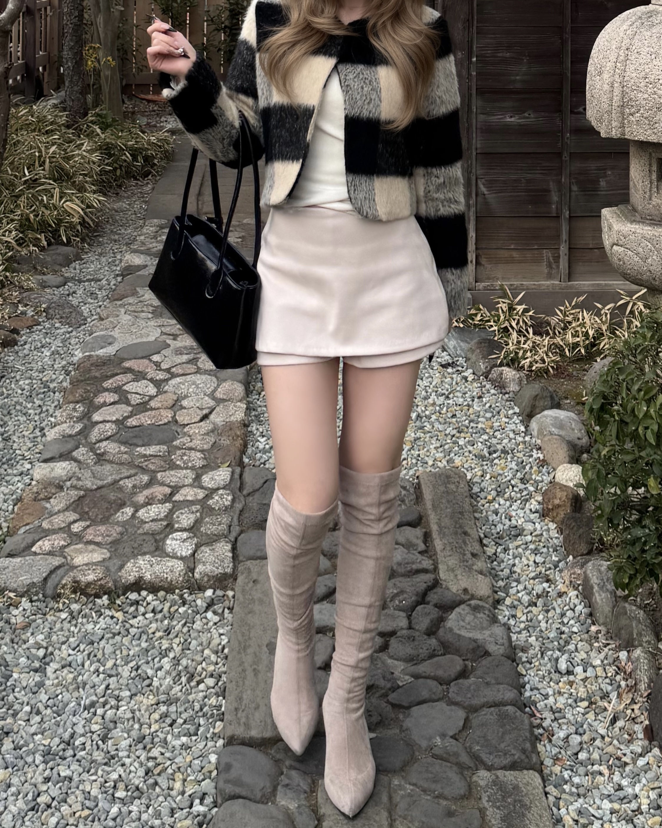 ベーシックミニスカートパンツ