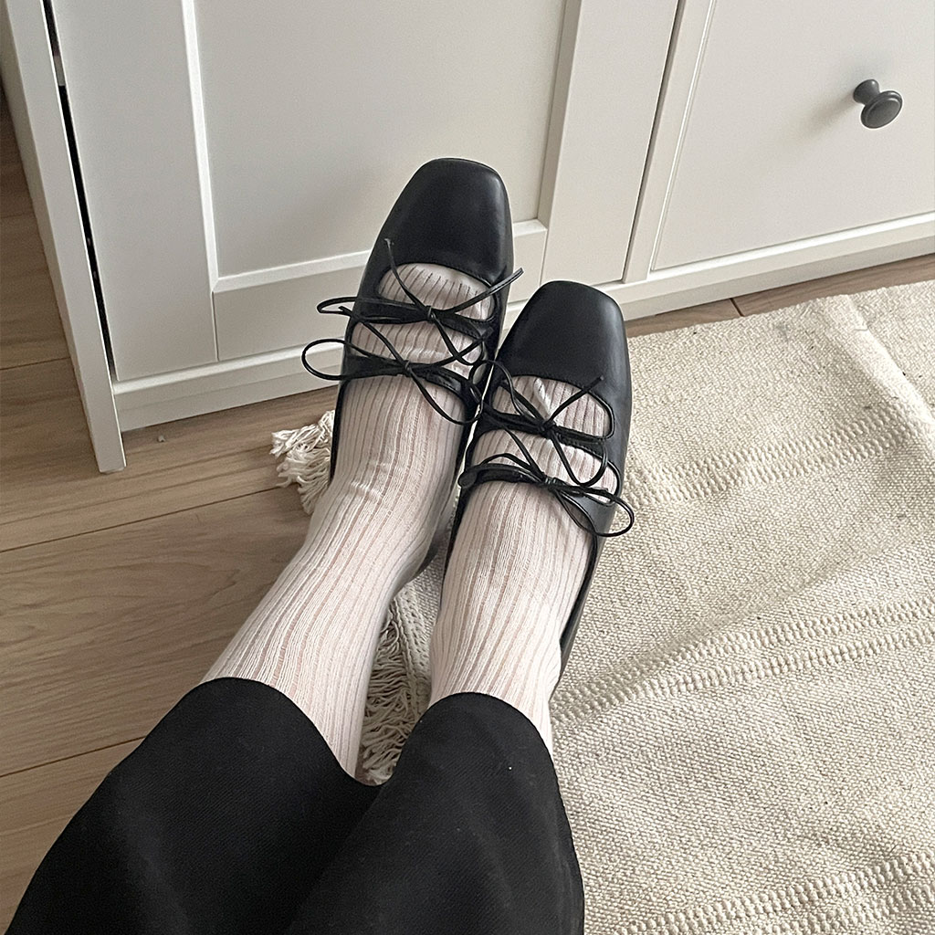 リボン② ダブルリボンフラットシューズ | ファッション通販サイト NUGU