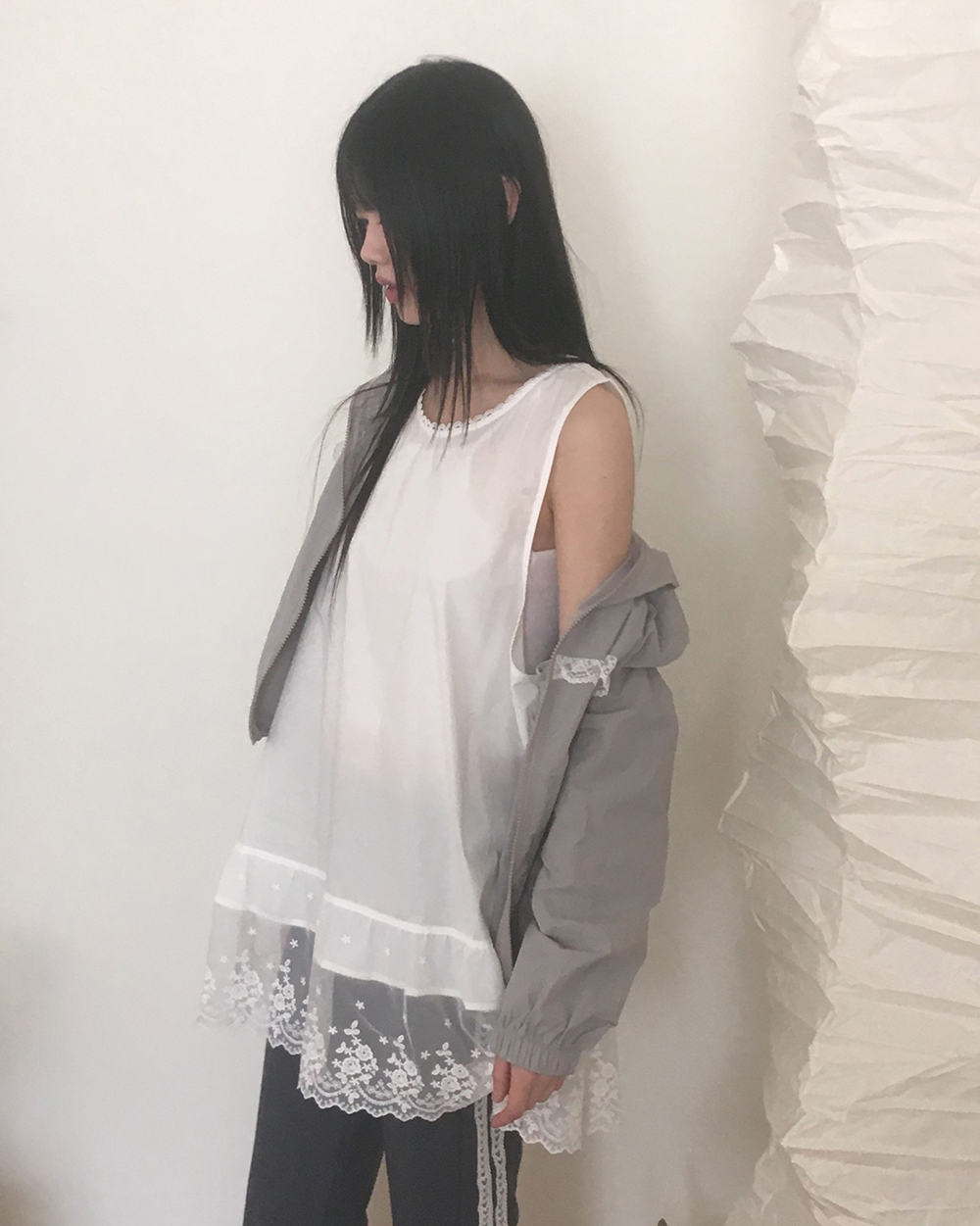 PRANK PROJECT レースレイヤードキャミワンピース / PRANK PROJECT ワンピース レースレイヤードキャミワンピース
