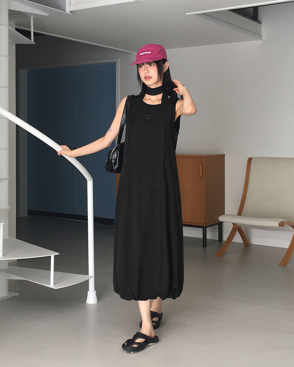 Naptime. Nissy ノースリーブバルーンワンピース naptime Nissyノースリーブバルーンワンピース