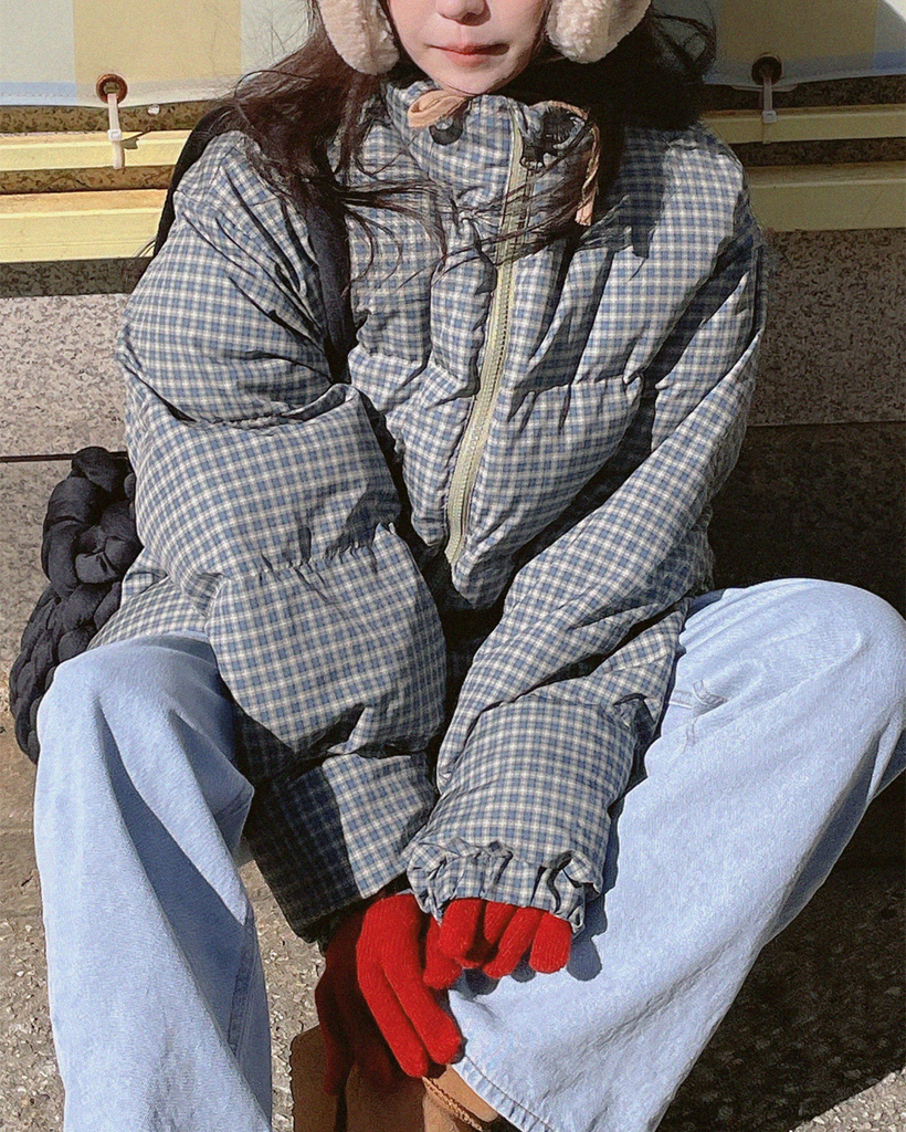 チェックストリングダウン