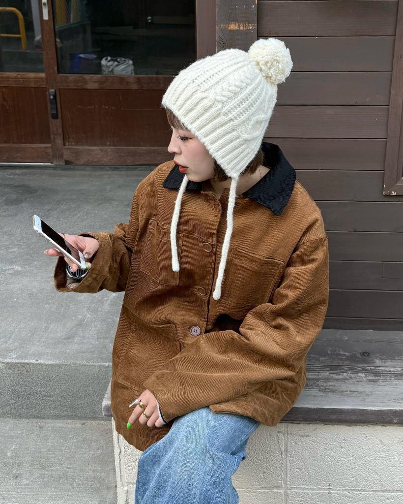 ケーブルドロップビーニー