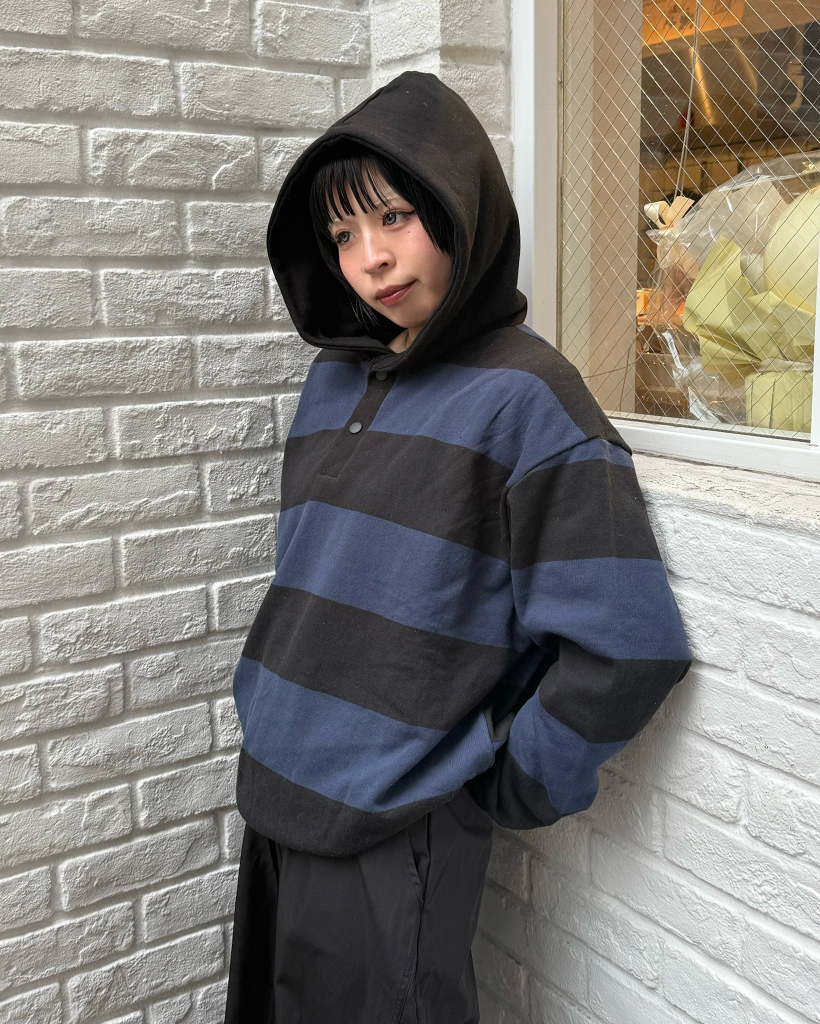 (ユニセックス)ビッグボーダーフーディースウェット