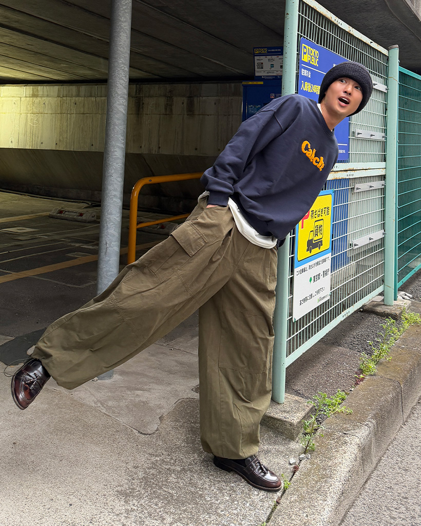 パネル切替カーゴパンツ