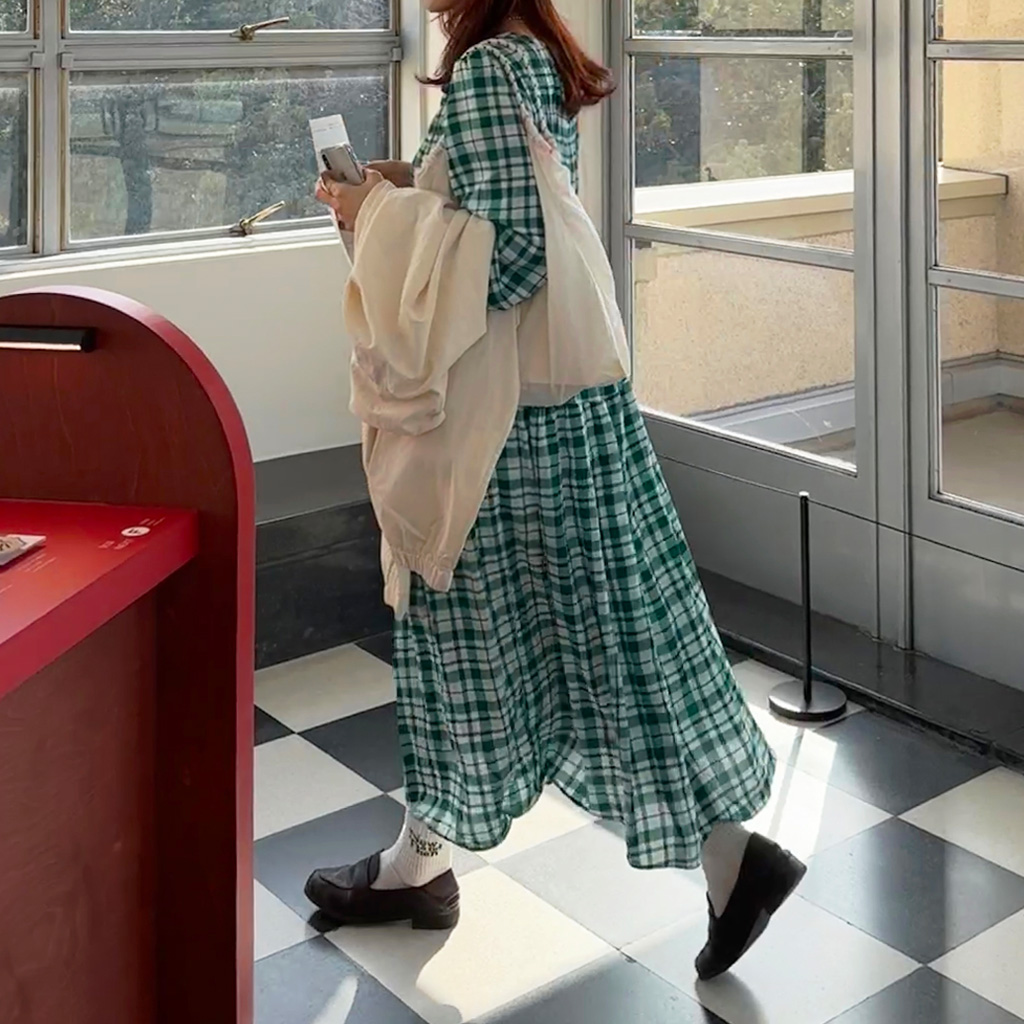 KANEKO ISAO チェックプリーツワンピース KANEKO ISAO チェックプリーツワンピース KANEKO ISAO
