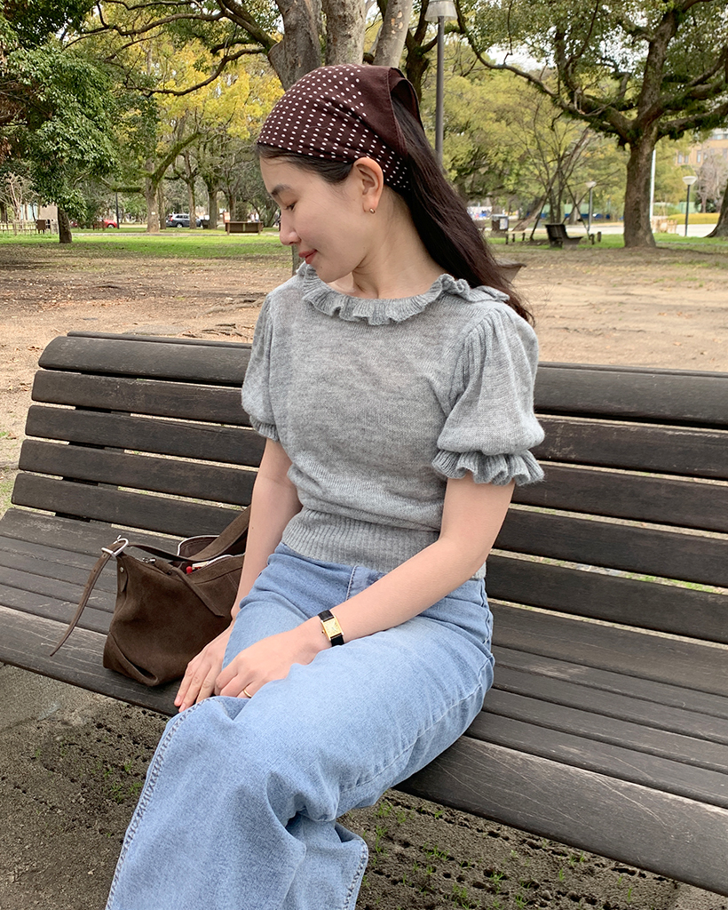 フリルラインパフニット