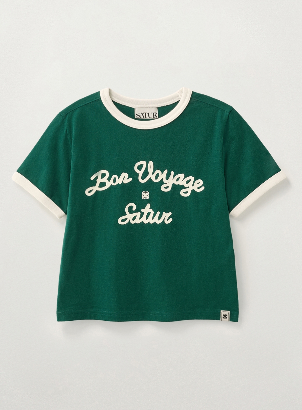 【SATUR】 (W) Bon Voyage Ringer Short Sleeve T-Shirt /追跡付 MUSINSA公式 | SATUR (W) Bon Voyage Ringer Short Sleeve T