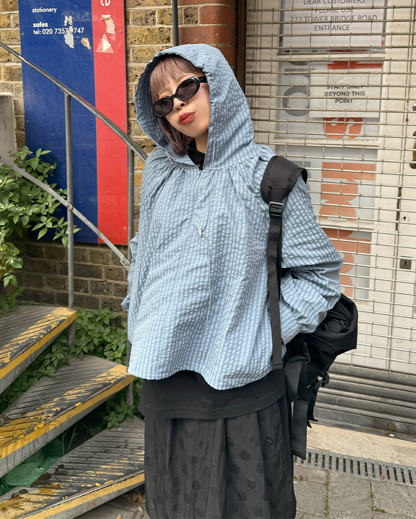 チェックフードアノラック | ファッション通販サイト NUGU