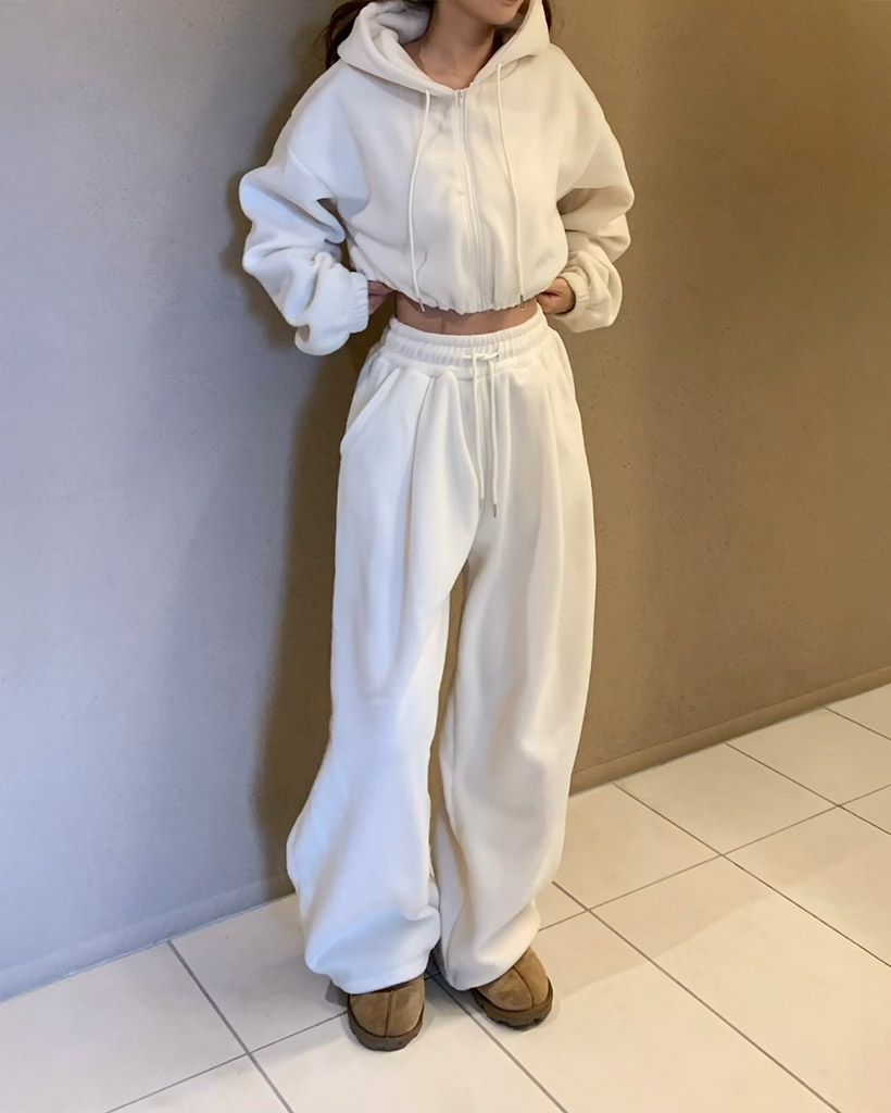 フリースパーカー＆パンツセット