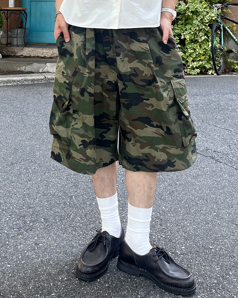 迷彩カーゴポケットバミューダパンツ | ファッション通販サイト NUGU