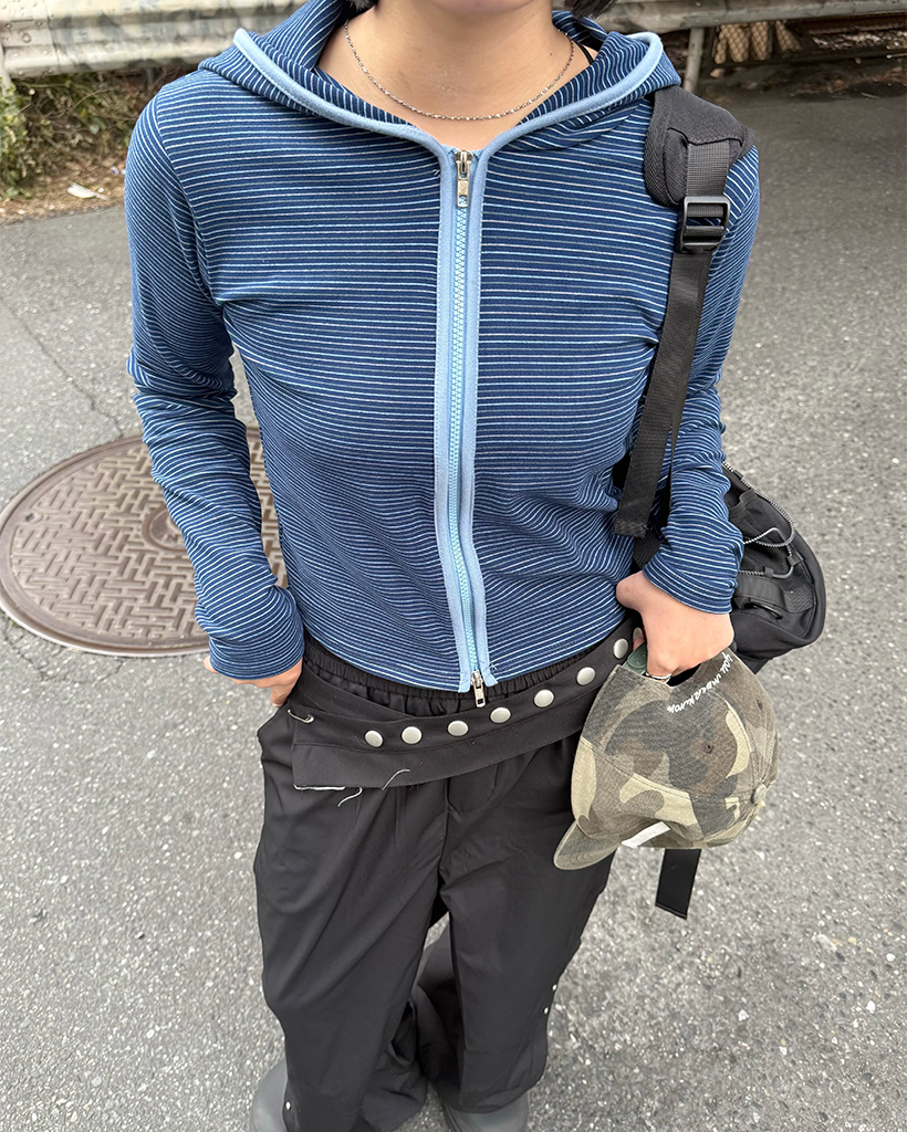 スリムボーダーフードジップ