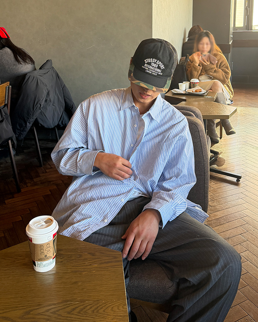 マルチストライプシャツ