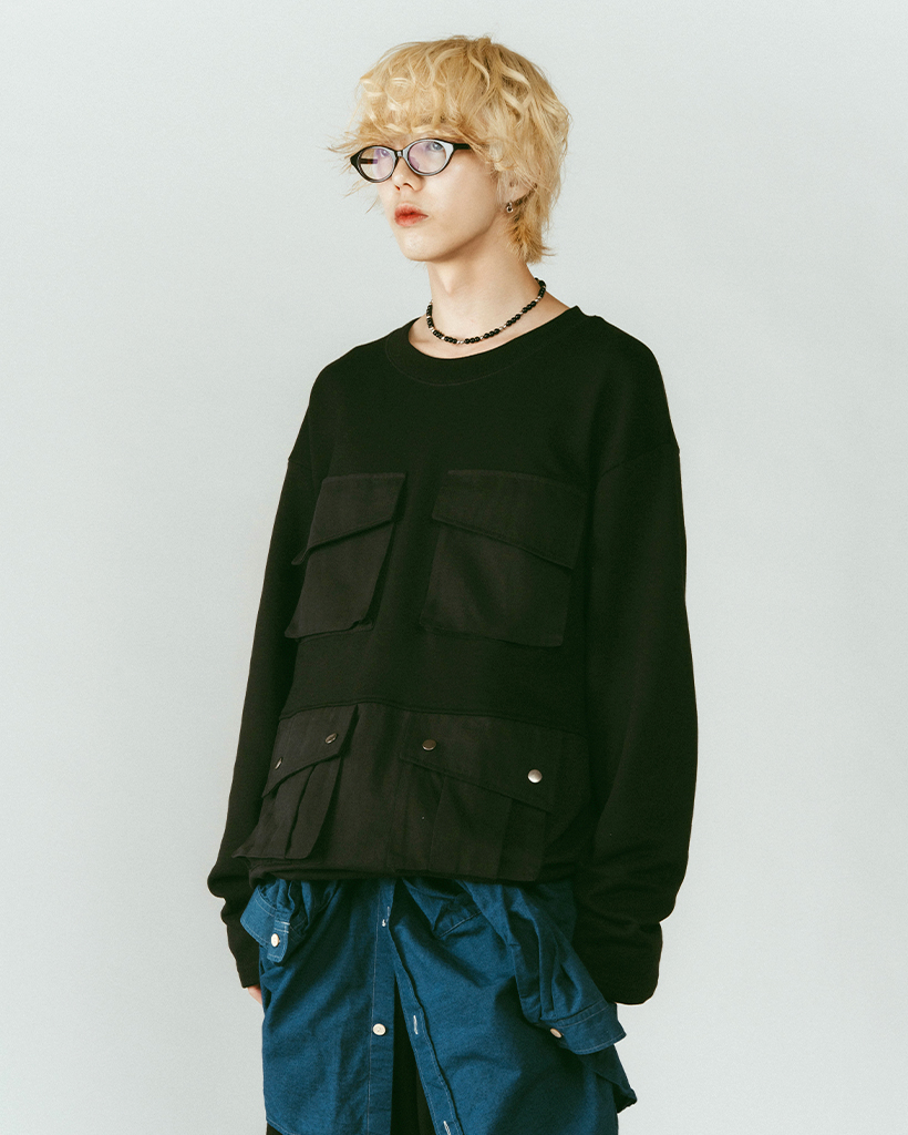 (ORIGINAL) ユーティリティマルチポケットスウェット