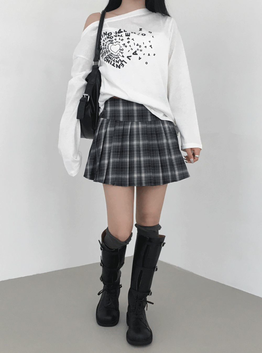 【HK】M me eme ベルトセットチェックプリーツスコート HK様専用】M me eme ベルトセットチェックプリーツスコート