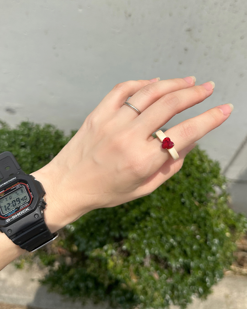 ハートキュービックリング