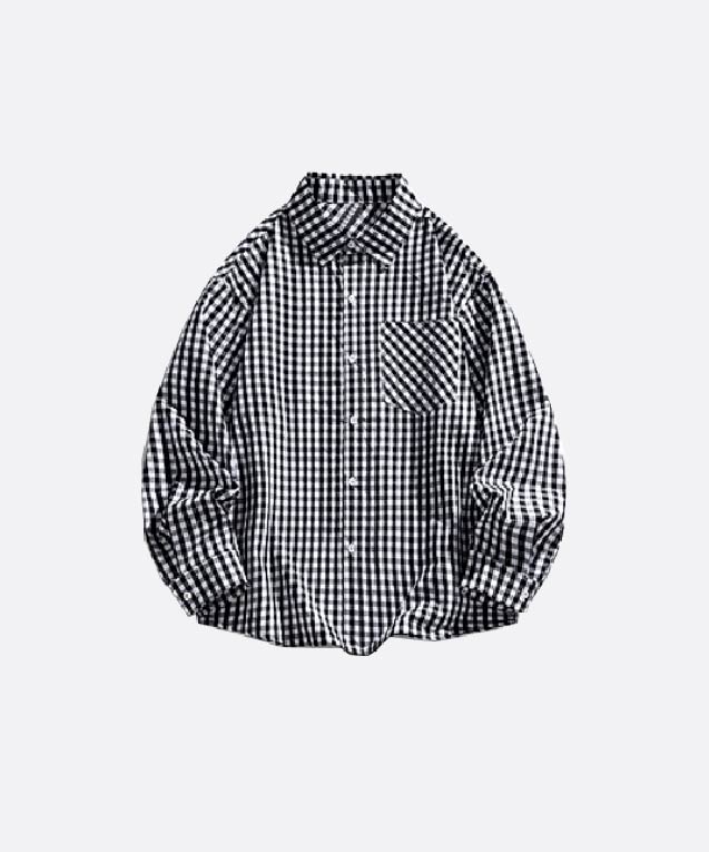 値下げ　LANVIN　マルチカラー チェック柄 長袖シャツ コットン素材 値下げ LANVIN マルチカラー チェック柄 長袖シャツ コットン素材