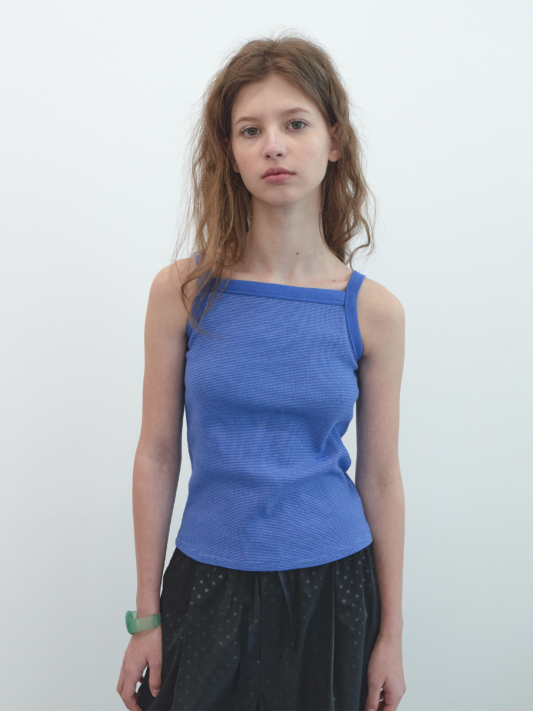 Pencil Striped Sleeveless (Blue)
