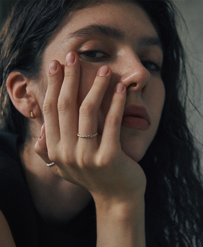 [925 silver] Cinq.silver.212 / bout ring (silver)