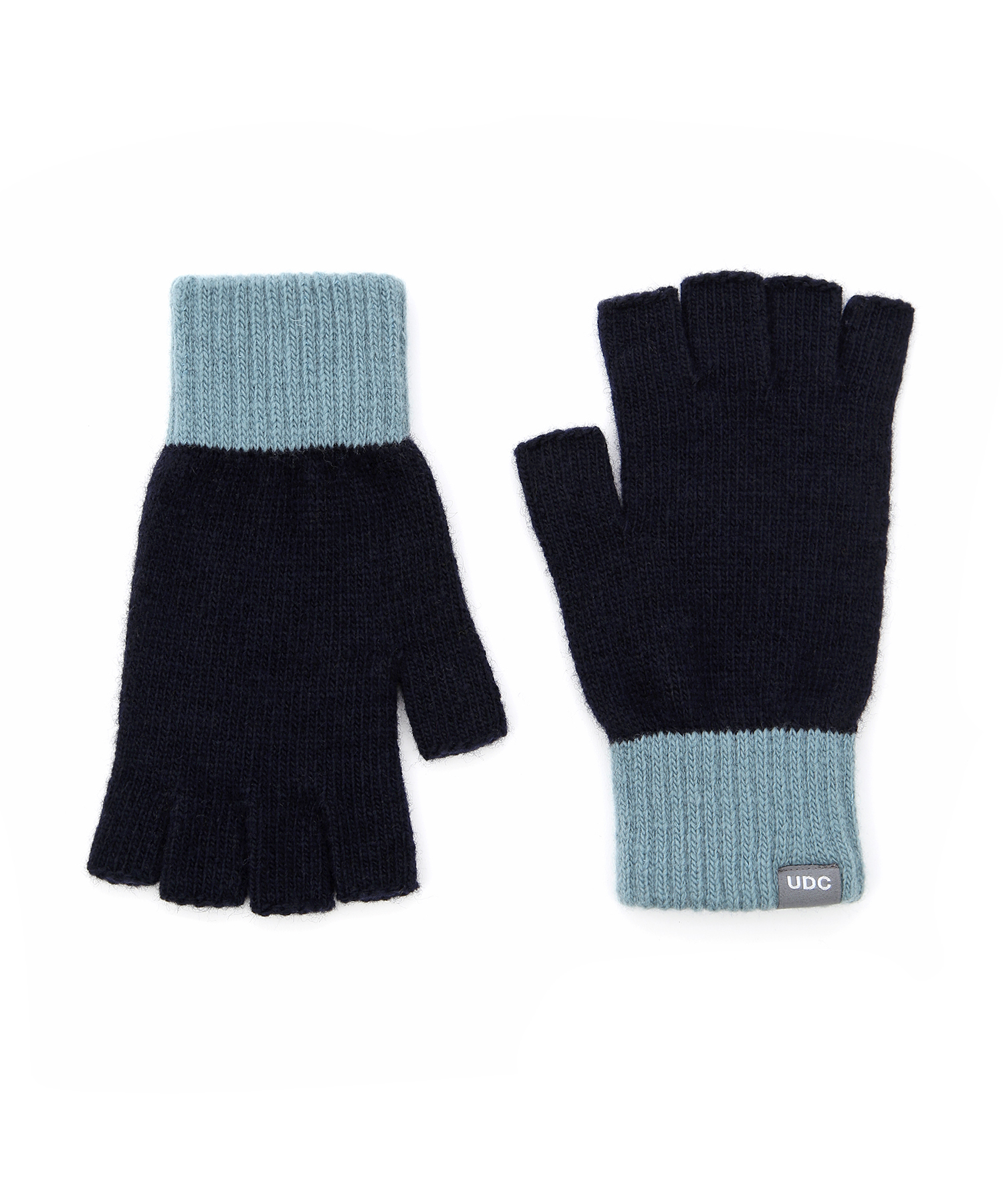 FINGERLESS / UDC / NAVY SKY MIX(冬 スマートフォン タッチ 手袋)