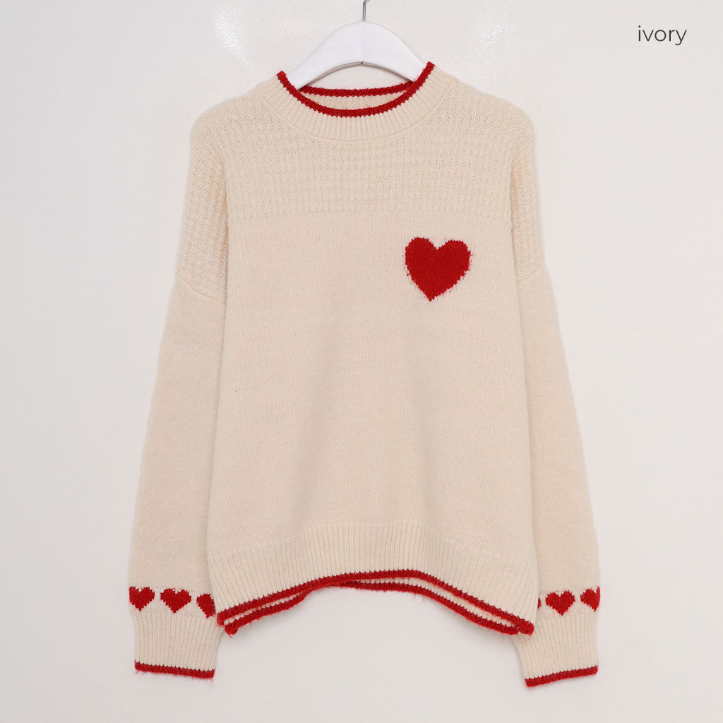 ハートポイントニット | ファッション通販サイト NUGU