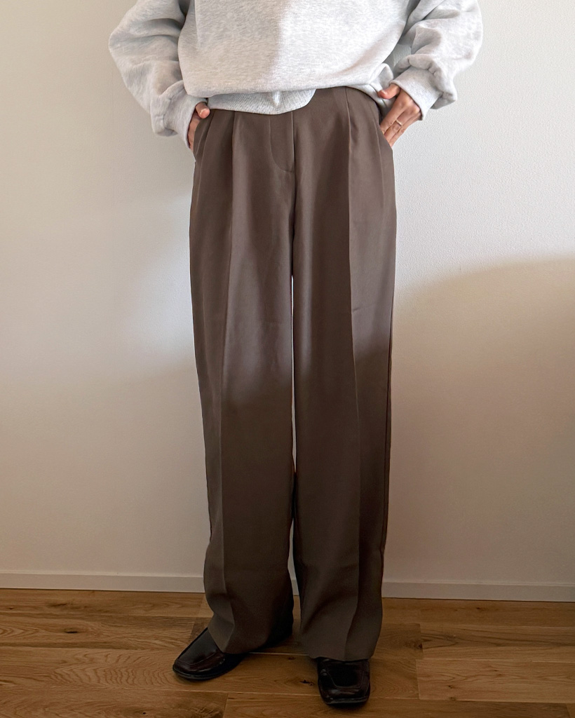 ピンタックワイドスラックス | ファッション通販サイト NUGU