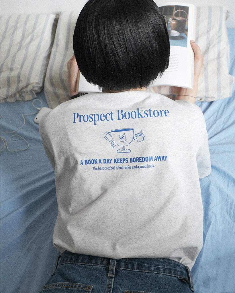 (ORIGINAL) Coffee & Book グラフィックTシャツ