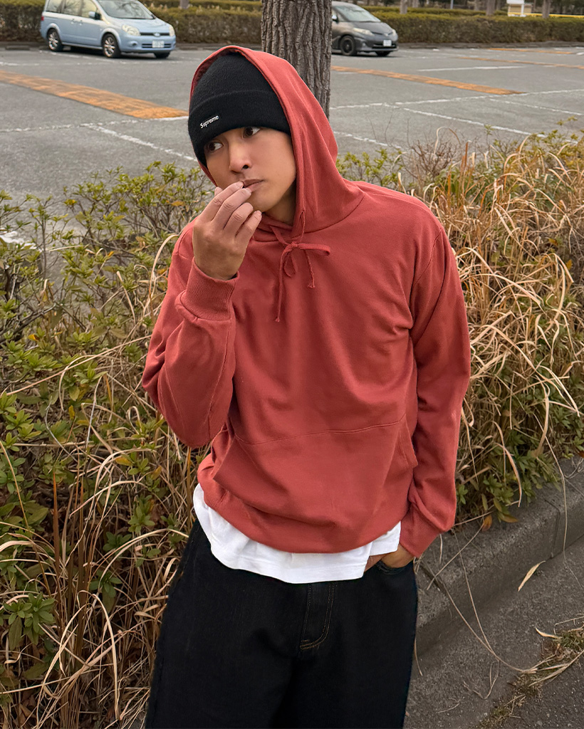 ベーシックプルオーバーパーカー