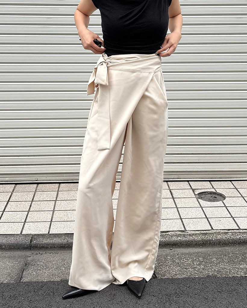 ワイドラップスラックス | ファッション通販サイト NUGU
