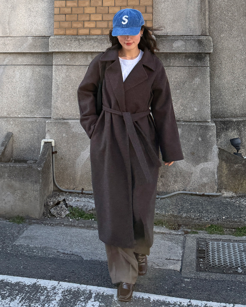 ウールロングコート