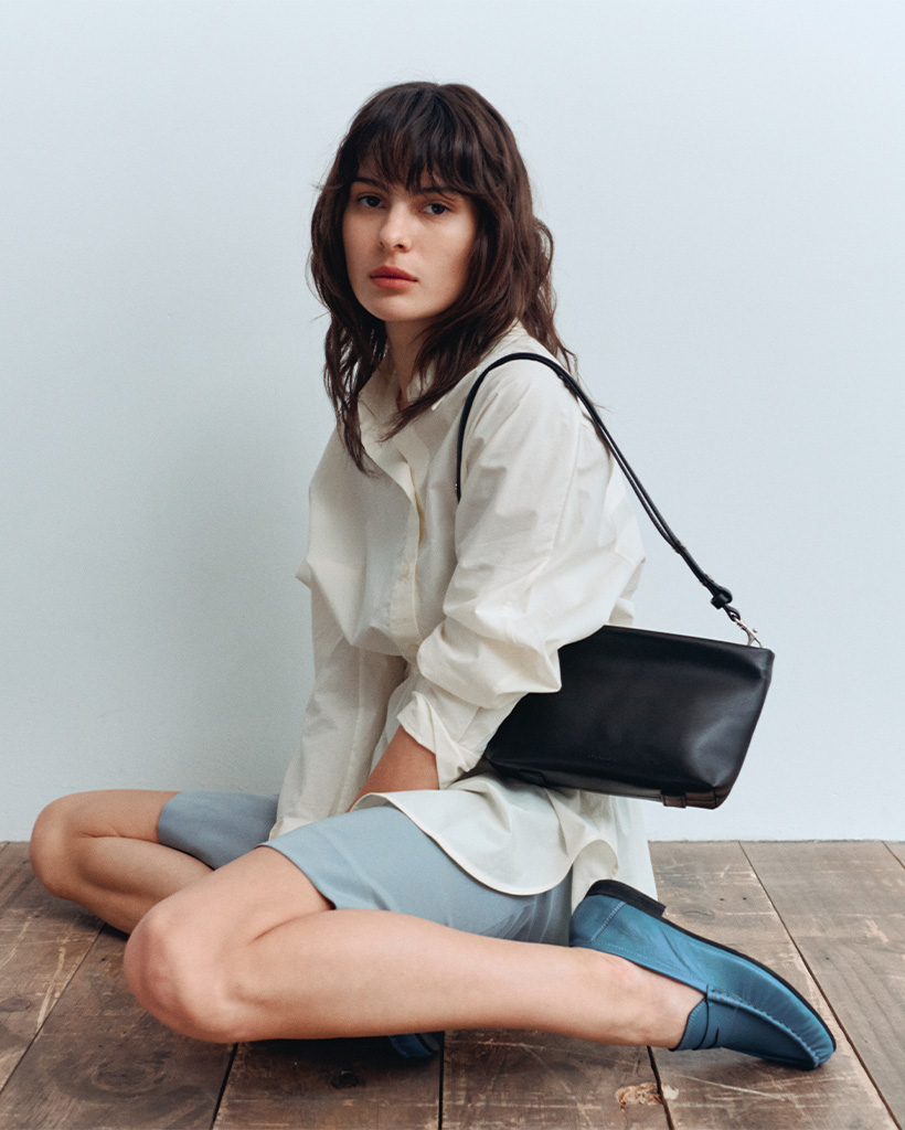 Lune Snap Bag Black