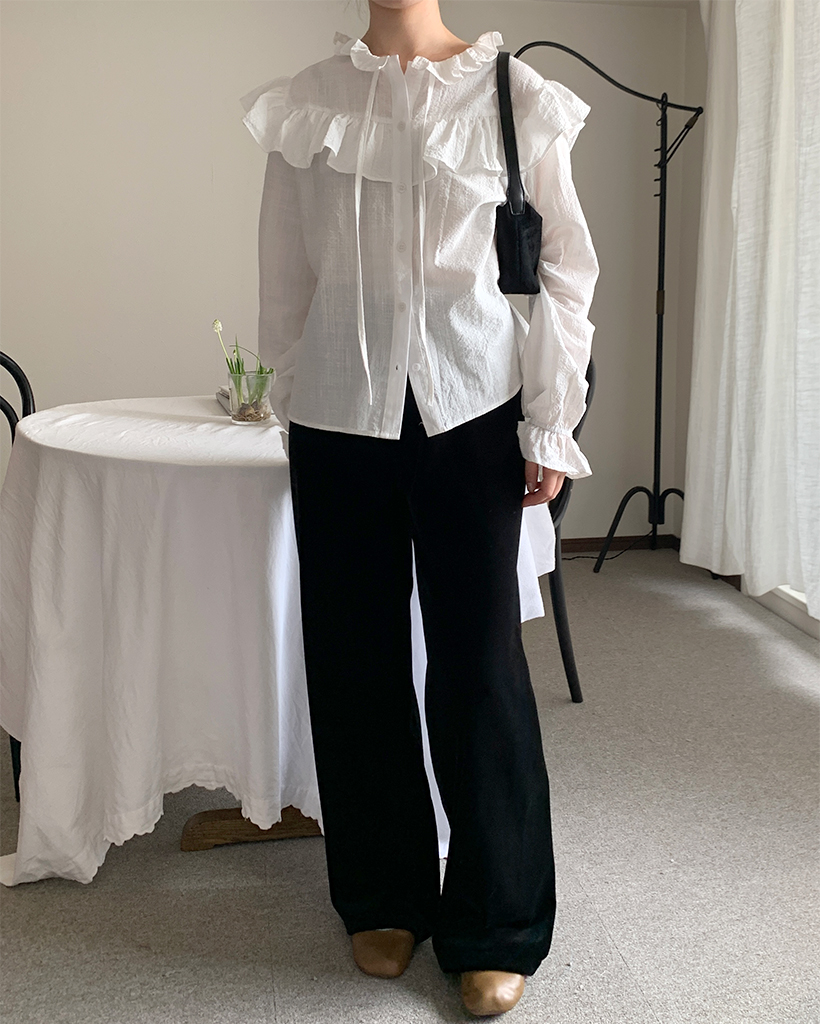 シンプルベルベットパンツ