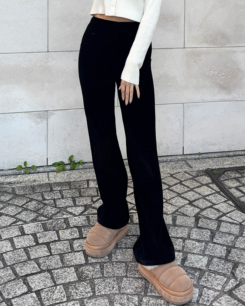 コーデュロイベロアイージーパンツ