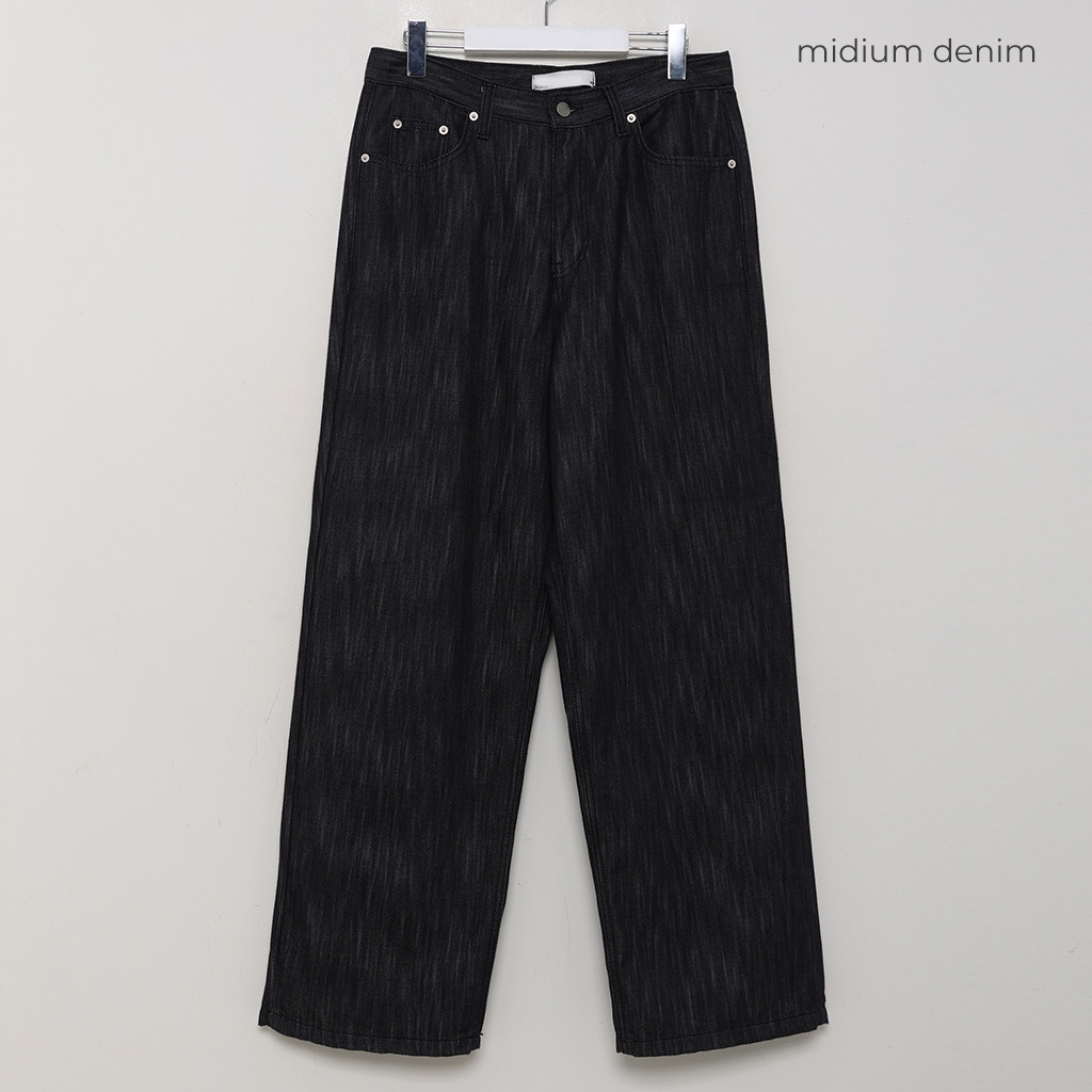 パンツ Naomi Organic Cotton Twill High Waisted Wide Trousers - grey